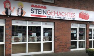 Die Steingemachtes-Filiale in Paderborn: Thorsten Klahot hat sich einen Rechtsstreit mit Lego geliefert