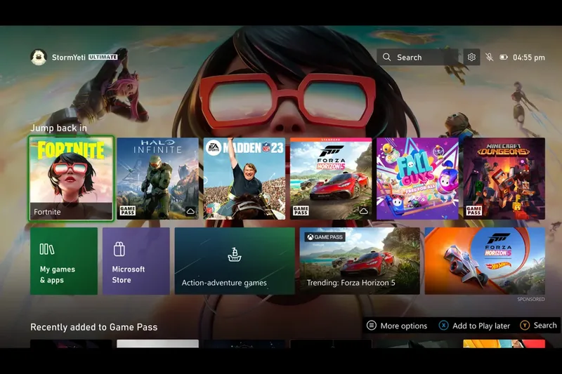 Der neue Xbox Home Screen 