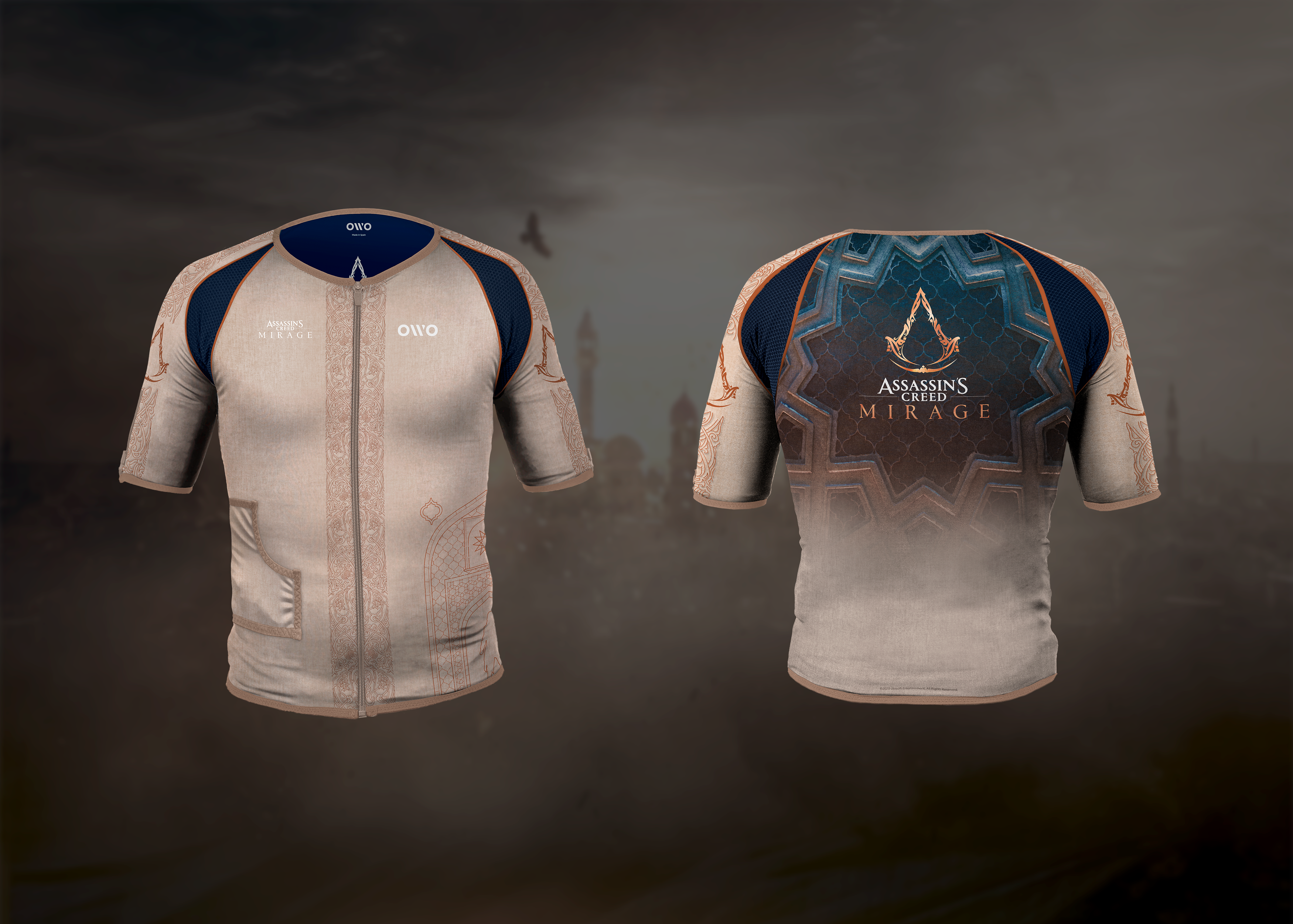 Die Assassin's Creed Mirage Version der OWO Haptic Vest @ OWO Game