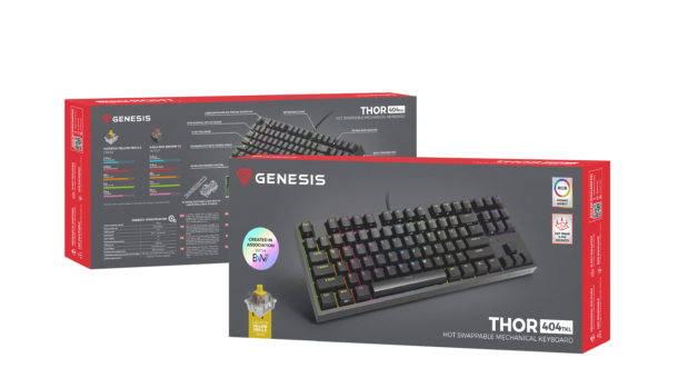 Packshot der Mechanischen Tastatur Thor 404 TKL