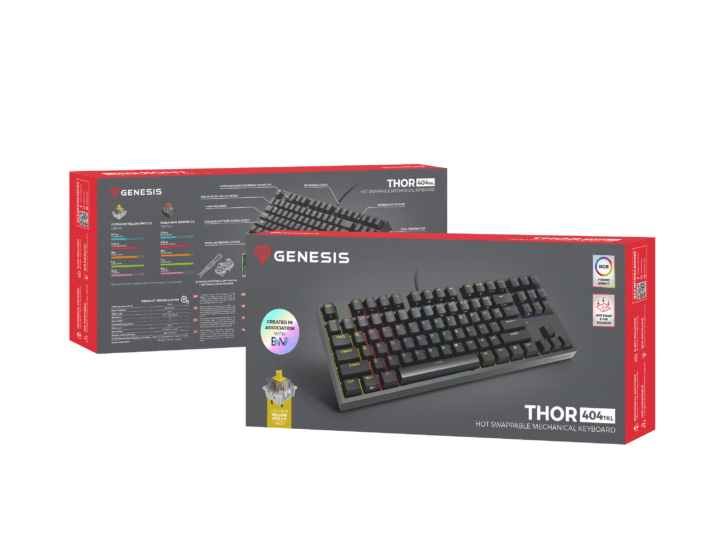 Packshot der Mechanischen Tastatur Thor 404 TKL