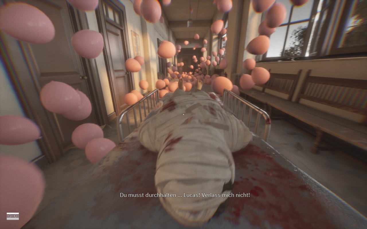 Lukas ist der Bruder einer zentralen Protagonistin - im Zuge von Experimenten wird ihm "Dasein" injiziert (Screenshot wurde auf dem Steam Deck aufgenommen)
© Wired Productions