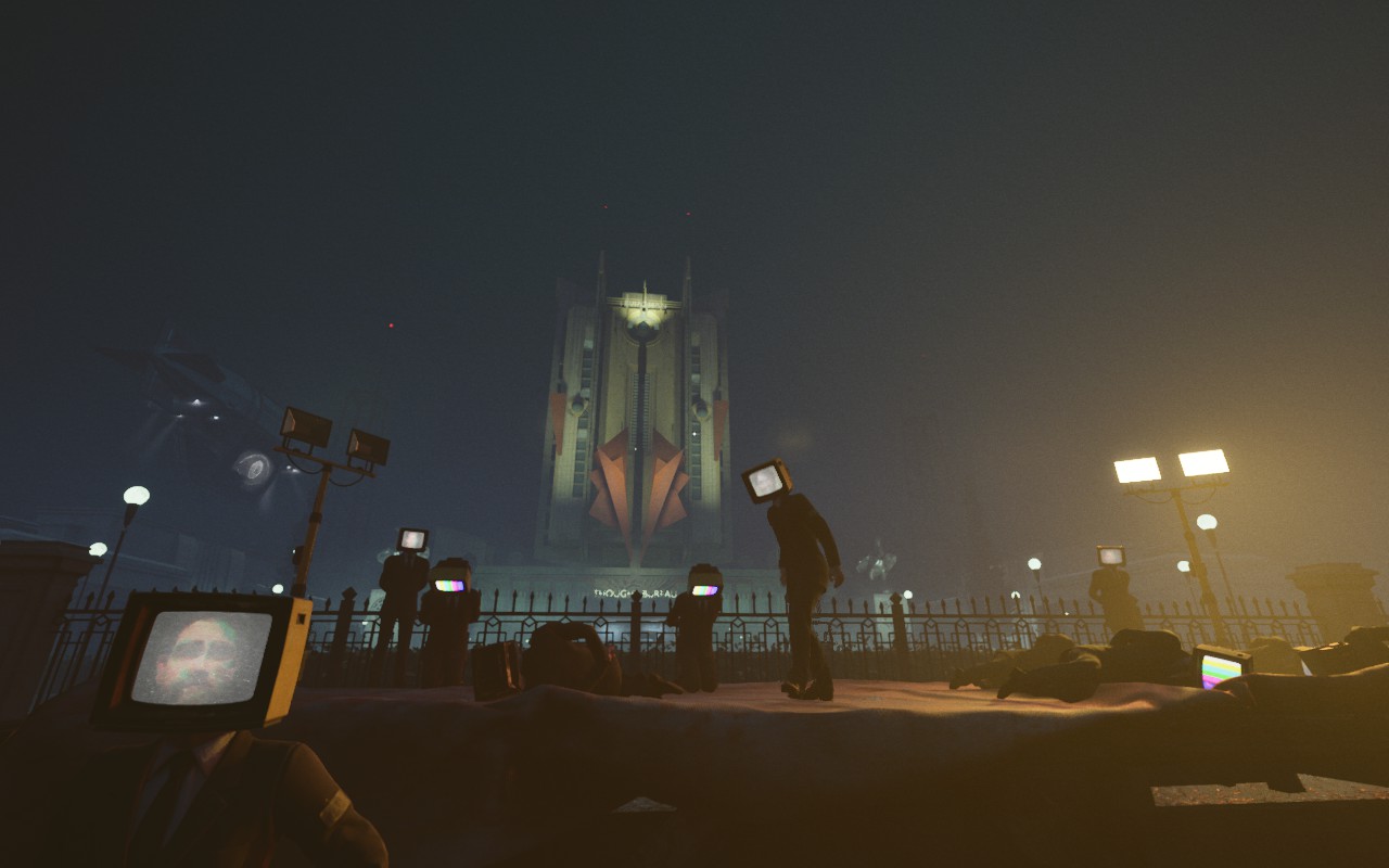 Karma verknüpft das Bild einer zutiefst repressiven Gesellschaft mit einer depremierenden Symbolik (Screenshot auf dem Steam Deck aufgenommen)
© Wired Productions